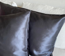 Load image into Gallery viewer, Charcoal Silk Pillowcase