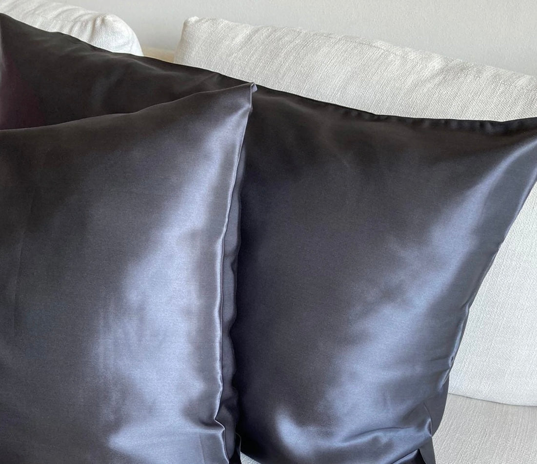 Charcoal Silk Pillowcase