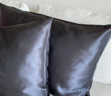Load image into Gallery viewer, Charcoal Silk Pillowcase
